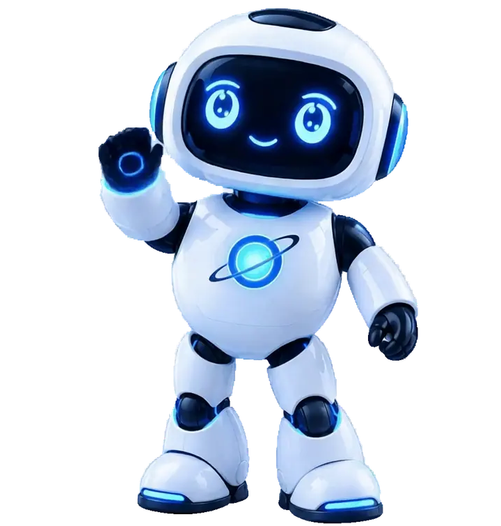 Friendly ORVEXA AI robot